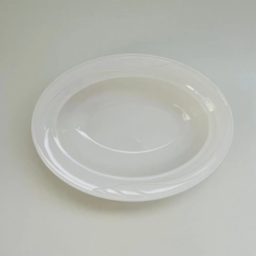 CORNING WARE Casual Elegance White Flora Oval Casserole Serving Dish
